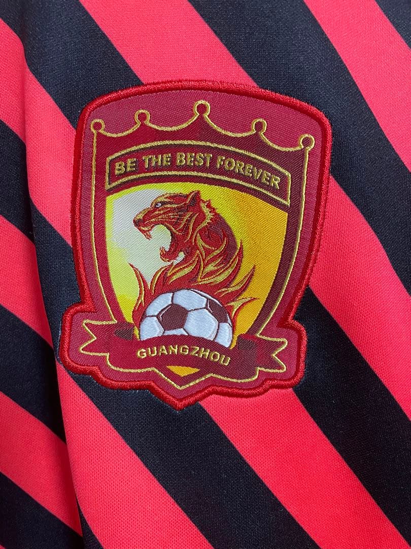 ナイキサッカーTシャツ、広州恒大プロサッカーチームの選手支給品