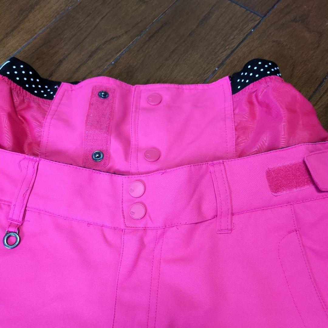 【美品】ROXY　スノボウェア　上下セット　Ｓ　総柄　　 ボタニカル　ピンク