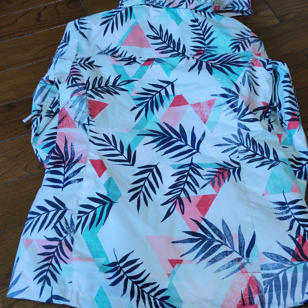 【美品】ROXY　スノボウェア　上下セット　Ｓ　総柄　　 ボタニカル　ピンク