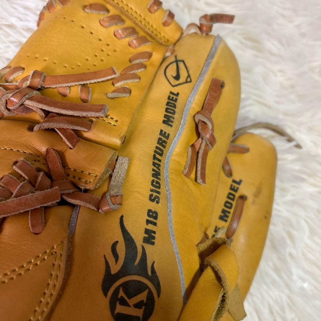【レア】NIKE 軟式グローブ　ファイヤーK刻印入り　　 松坂大輔モデル