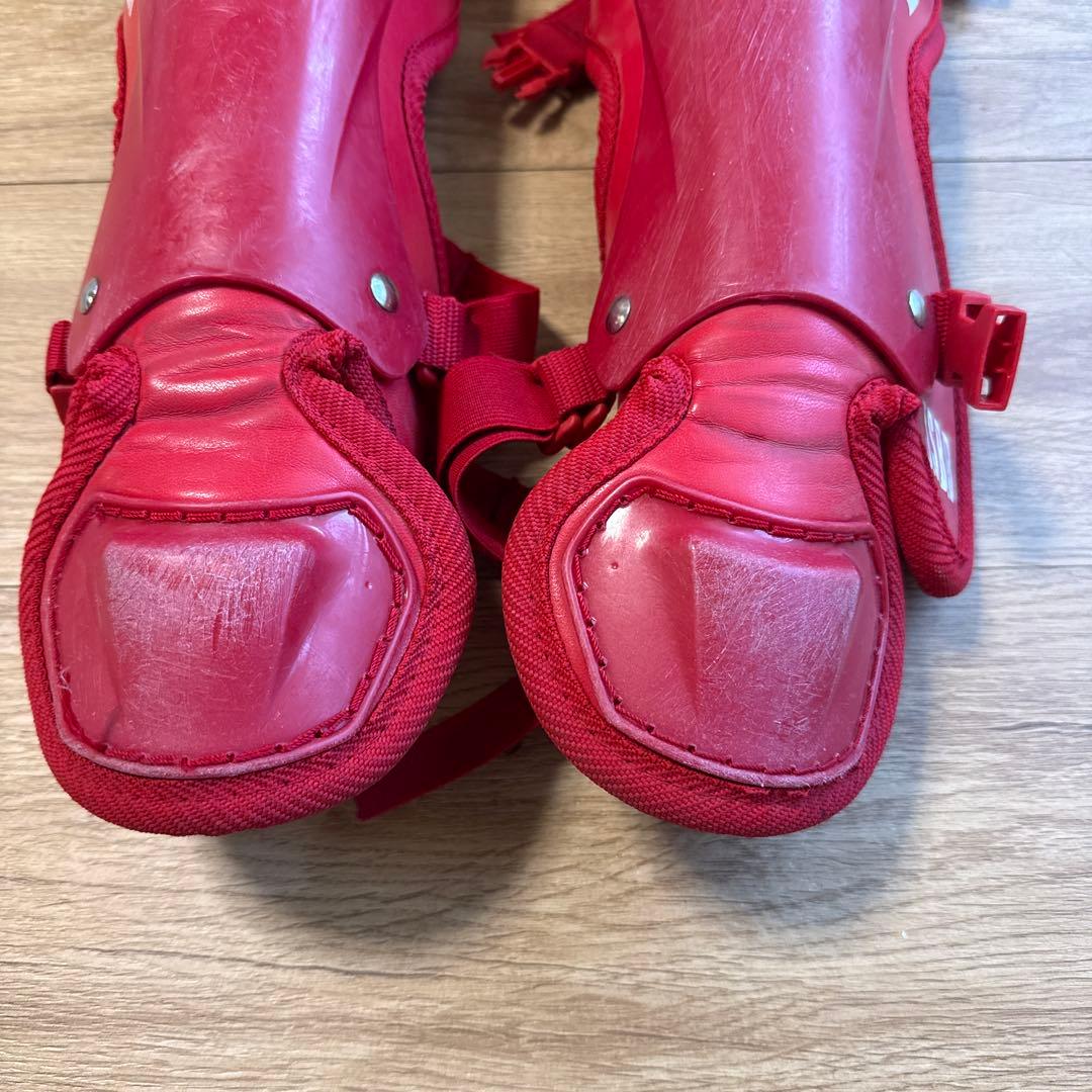 SSKキャッチャー用防具セットマスク(ミズノ)記名ありJSBB レッド少年軟式用