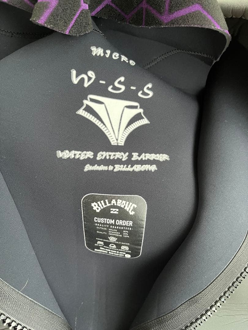 【値下げ】BILLABONG カスタムオーダー セミドライスーツ