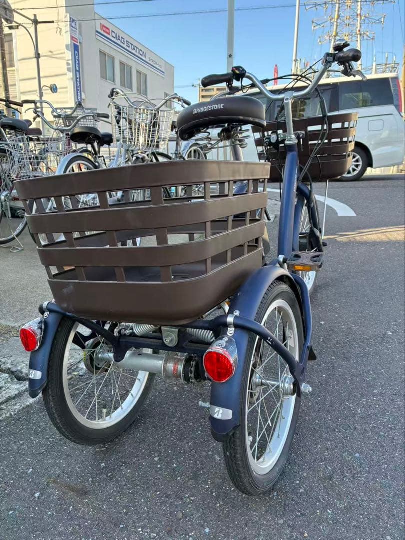 電動三輪車 ブリヂストン ラクットワゴン 電動アシスト 【引き取り限定】