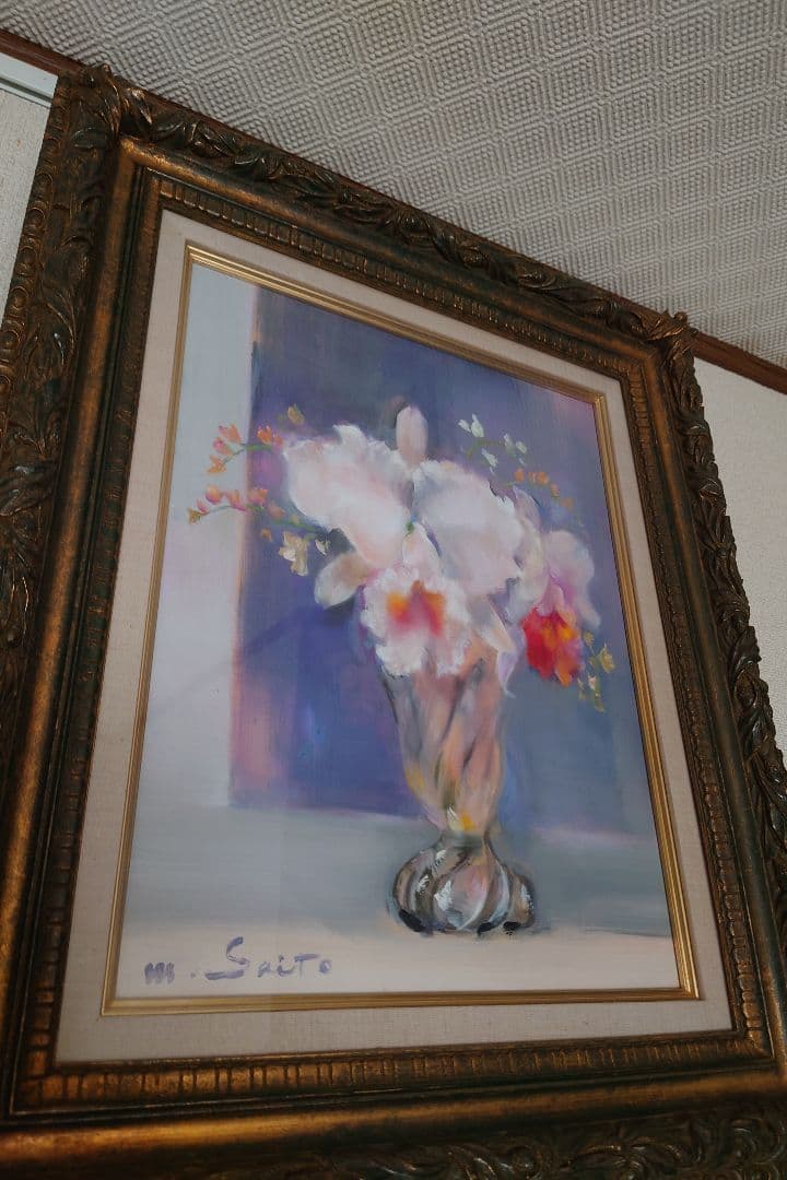 絵画　花