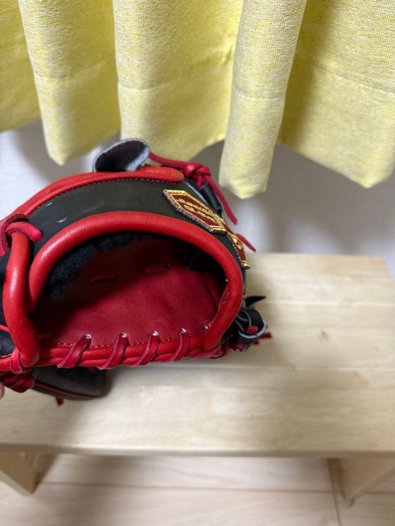 ジュンケイ　松坂モデル　 GLOVE 硬式グローブ 黒/赤