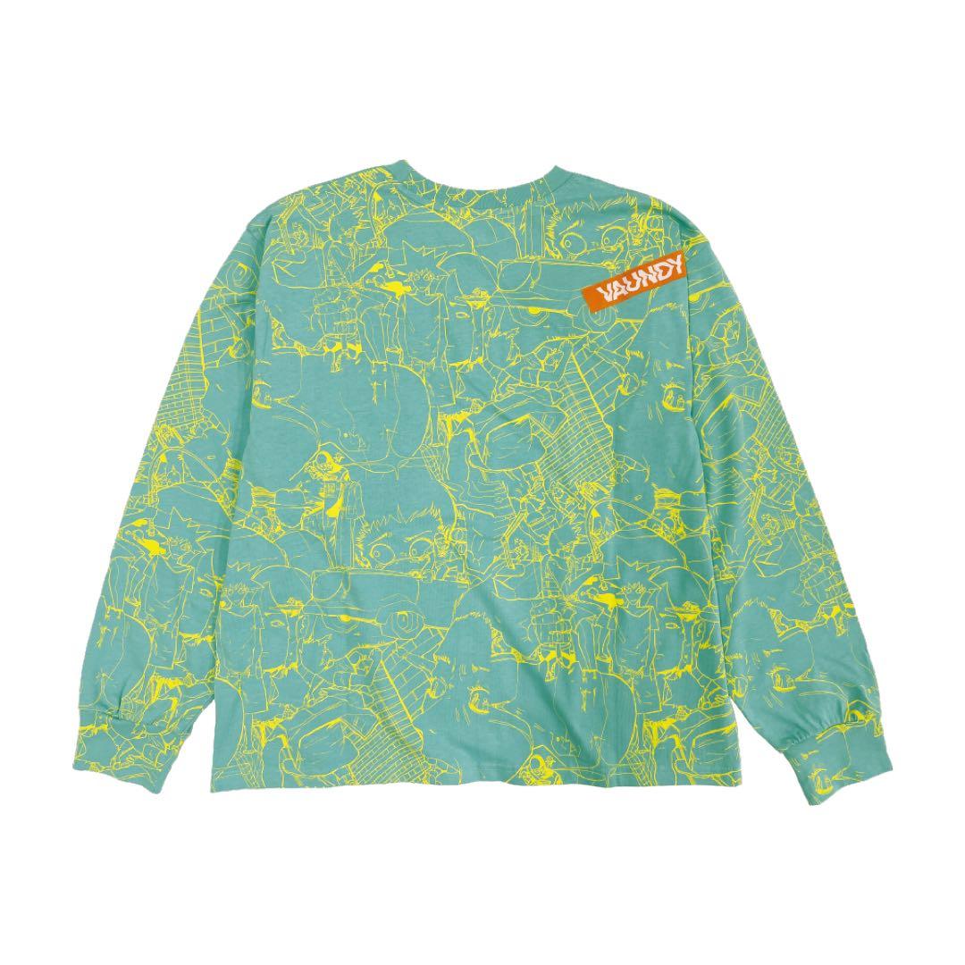 vaundy 長袖Tシャツ 青と黄のデザイン