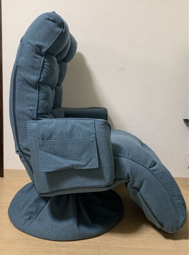 値下げ！【美品】YAMAZEN 肘付き回転座椅子　EIKZ-72AOT-SNV