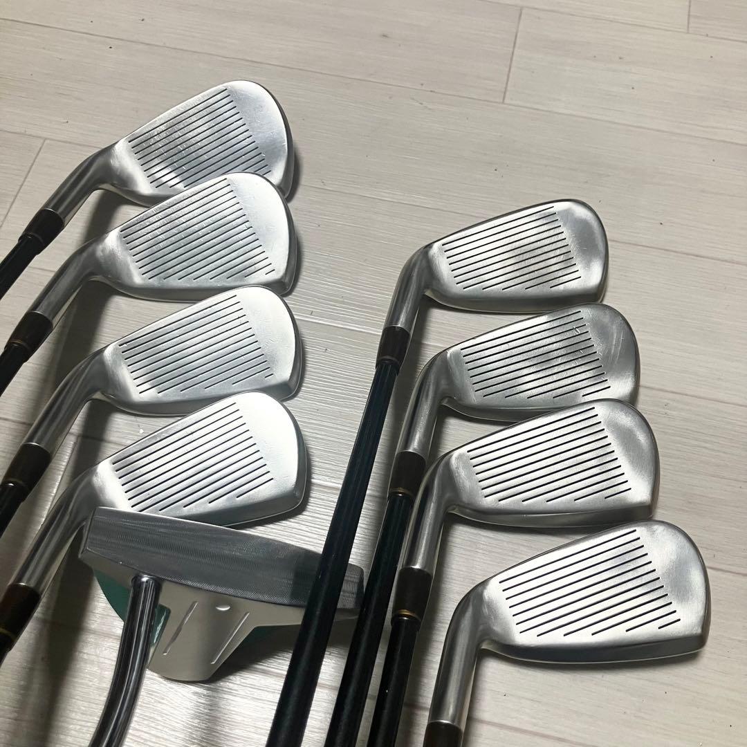 クリーニング済/レディースゴルフフルセットPRGR他クラブ12本軽量バック付