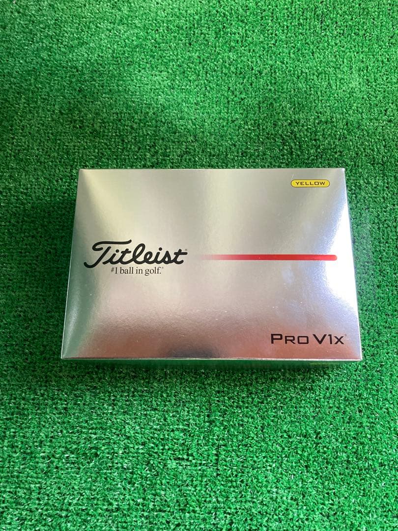 【2025最新モデル】Titleist Pro V1x イエロー 1箱（12個）