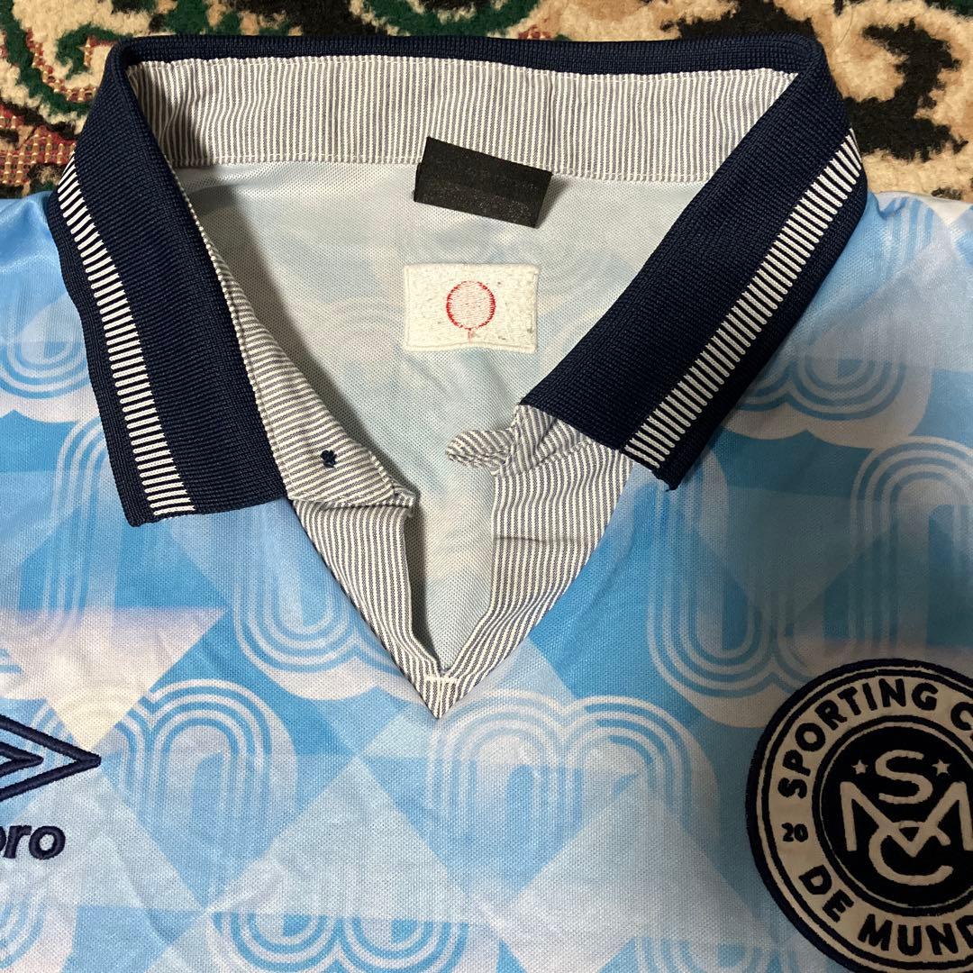 UMBRO x MUNDIAL アンブロ　L シャツ　ブルー