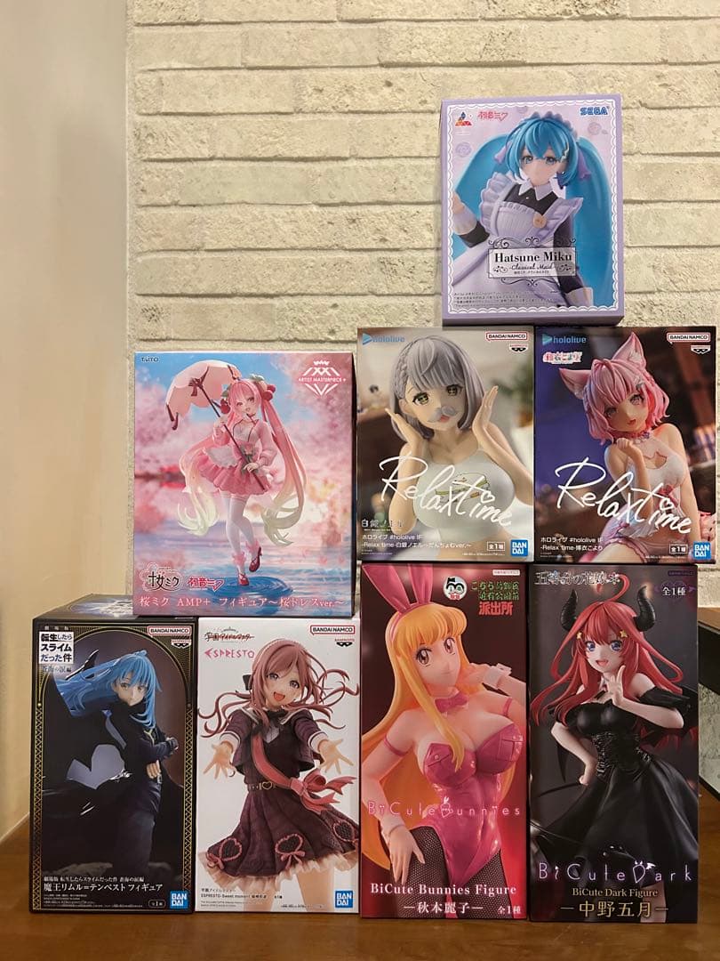美女フィギュア8個セット　転スラ、こち亀麗子、初音ミク、中野五月他まとめ売り