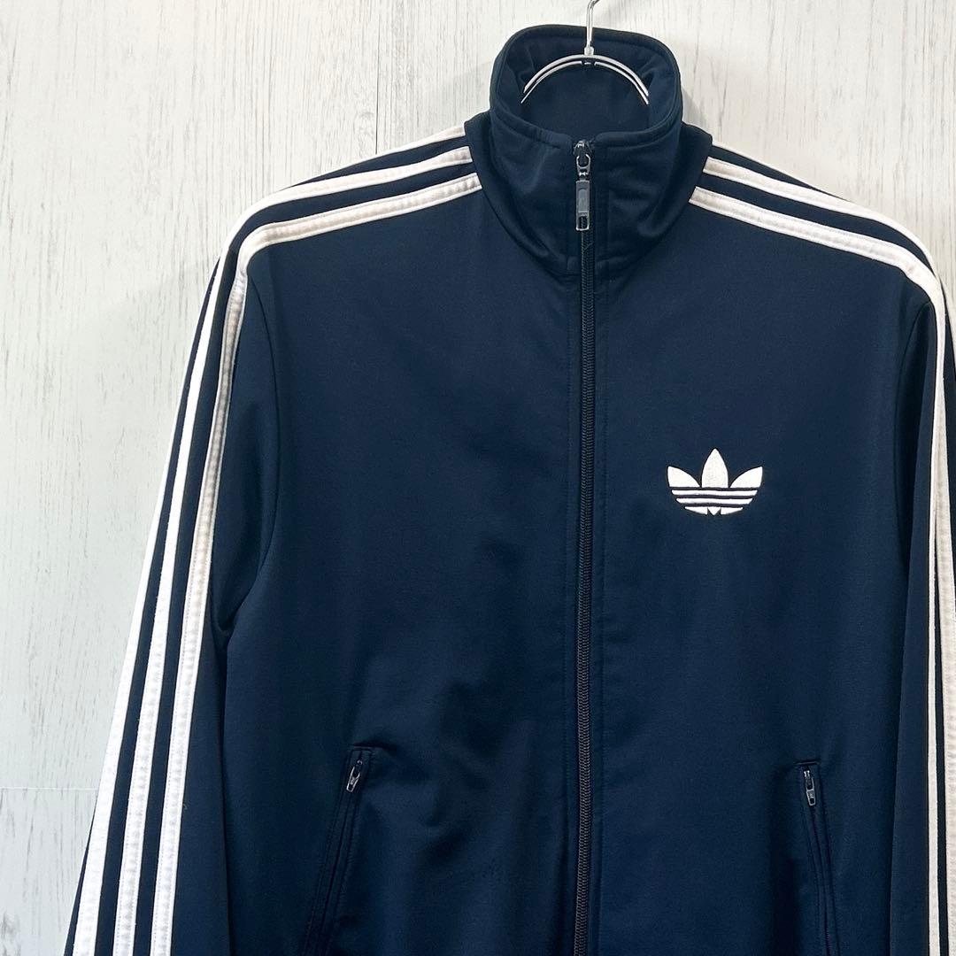 アディダス トラックジャケット ポリ 紺 S adidas