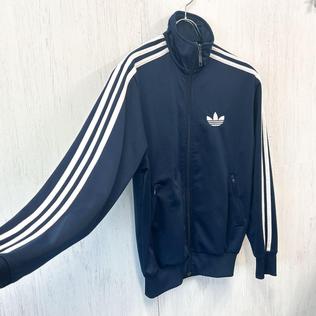 アディダス トラックジャケット ポリ 紺 S adidas