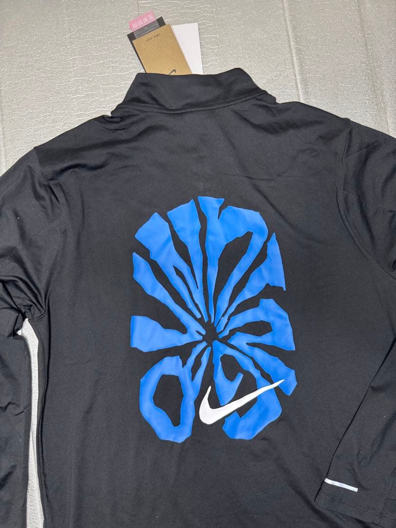 Nike フルジップ長袖シャツ ブラック/ブルー 新品タグ付き