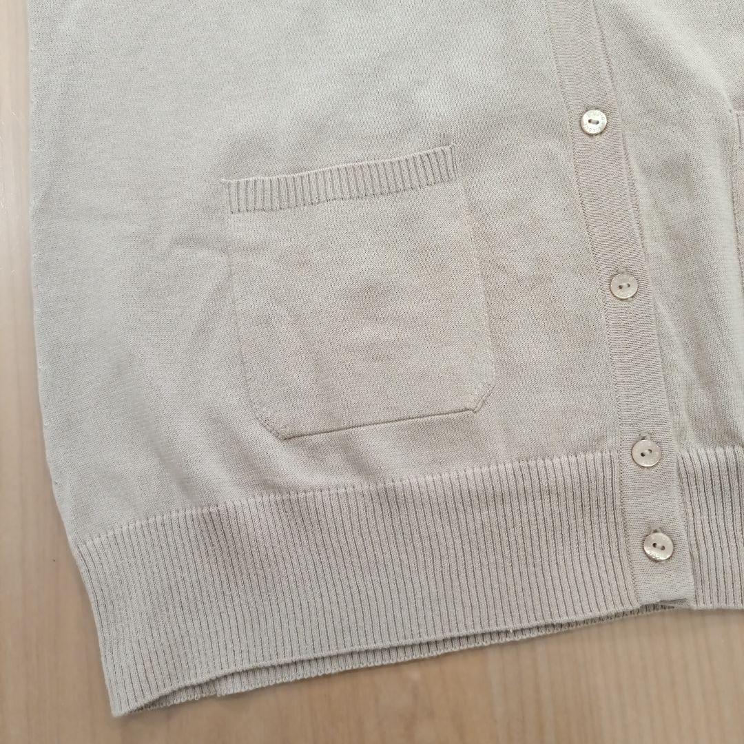 新品　ピッコーネ　PICONE　薄手　コットンベスト　ベージュ