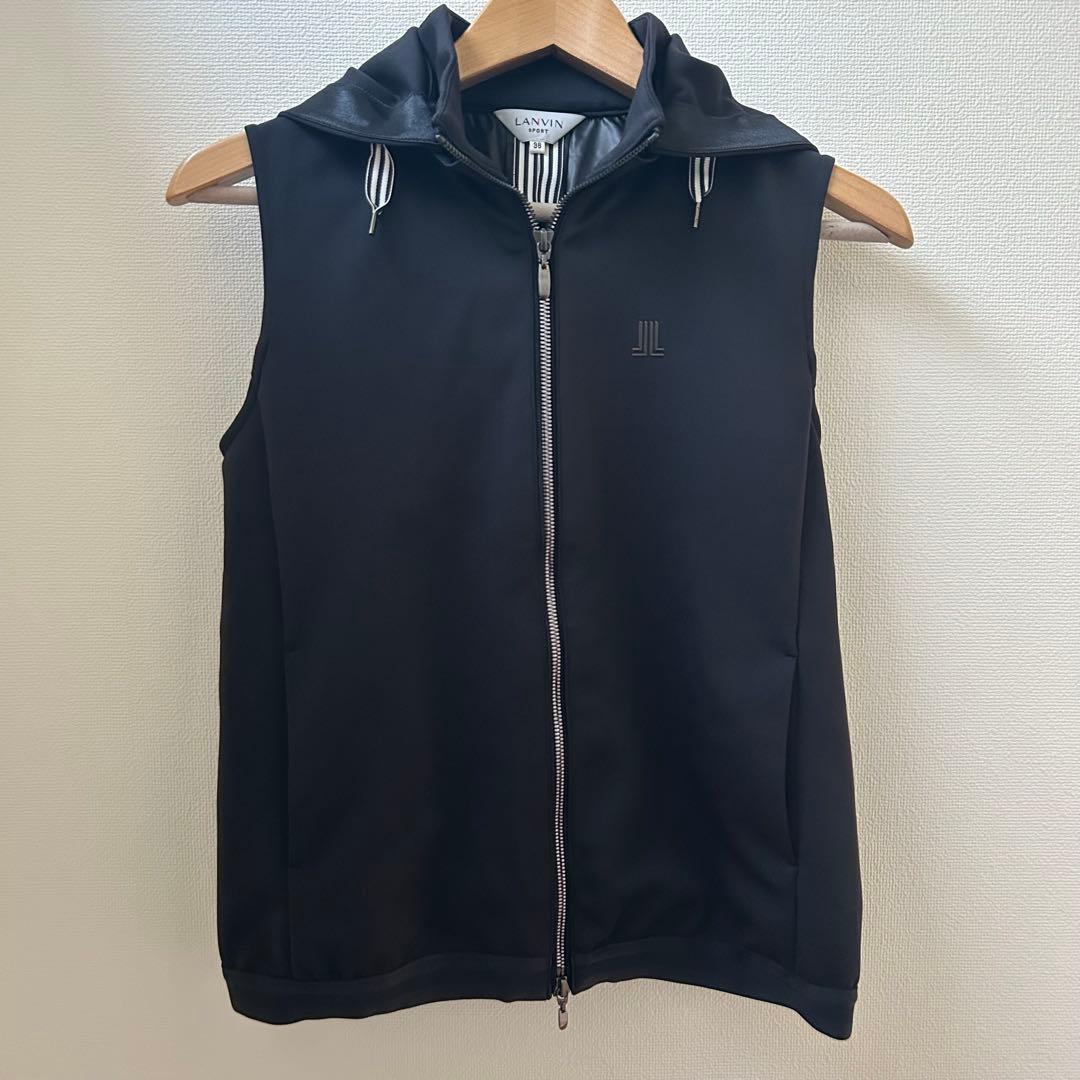 LANVIN SPORTフード取り外し可能フルオープンベスト サイズ38