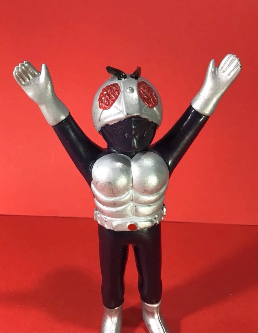 昭和レトロ パチ 仮面ライダー ソフビ 人形 石森章太郎 ミニソフビ 駄玩具 ②