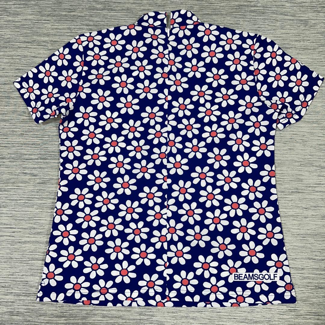 美品　BEAMS GOLF ビームスゴルフ花柄総柄　半袖シャツ