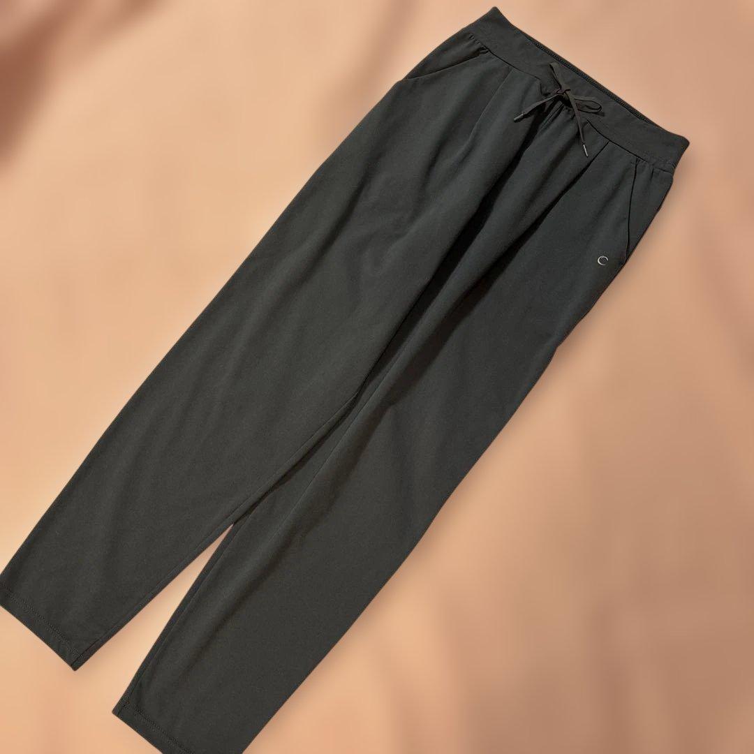 Chacott チャコット ドローストリングヨガパンツ アイアンブルー M