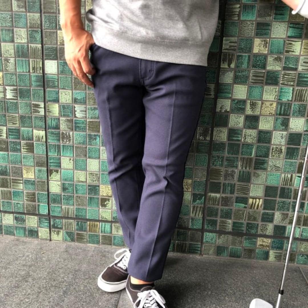 Lee×BEAMS GOLF 別注プレストパンツ ネイビー Mサイズ
