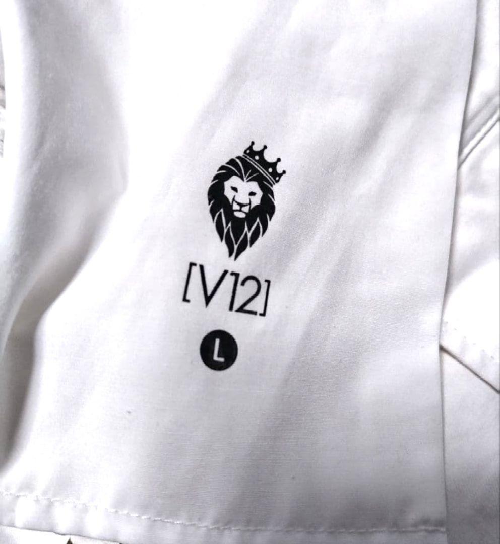 V12　ストレッチ　ハーフパンツ　カモフラ　白