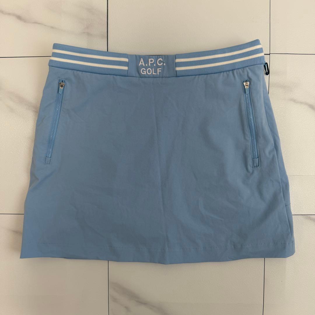 A.P.C. GOLF ライトブルースカート　刺繍ロゴ　Mサイズ