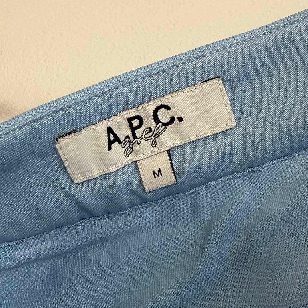 A.P.C. GOLF ライトブルースカート　刺繍ロゴ　Mサイズ
