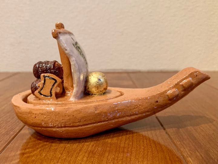 【未使用品】中村道年作、宝船香合