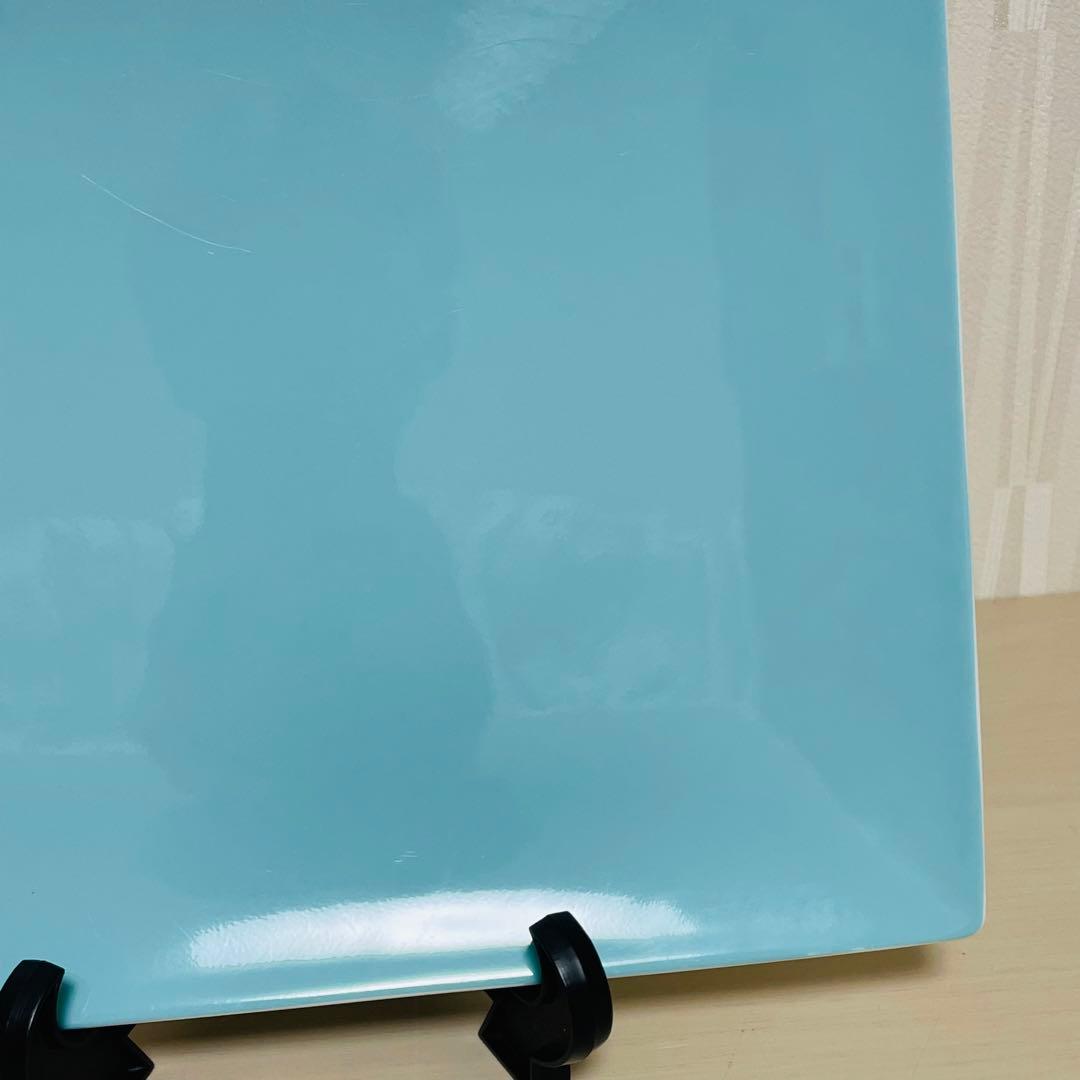 Tiffany ティファニー ブルーリボン スクエア プレート 皿 ペア ２枚