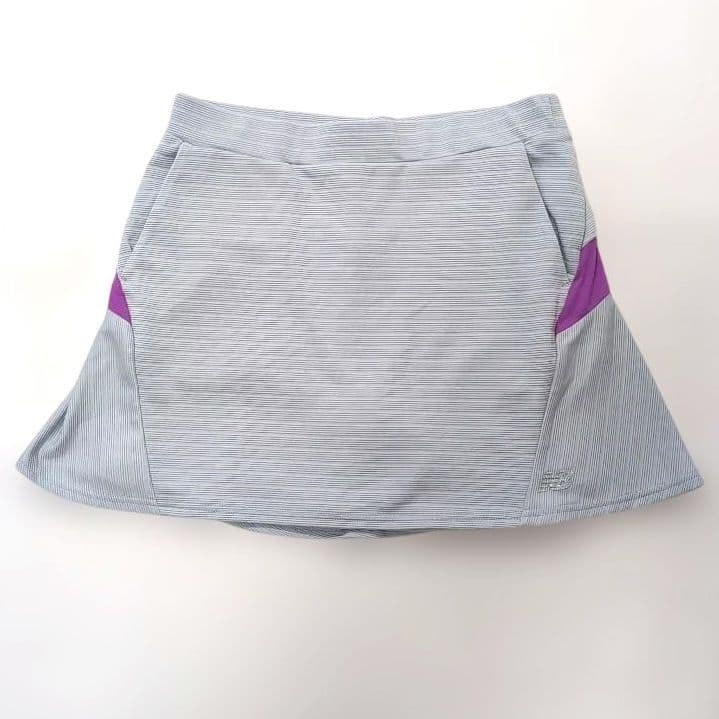 美品　new balance ゴルフウェアセット 紫×グレー　サイズ1