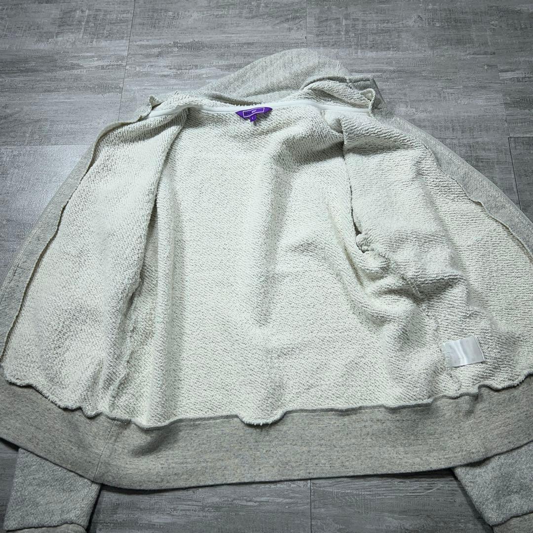 BEAMS GOLF ビームス ゴルフウェア ジップパーカー ロゴ グレー L