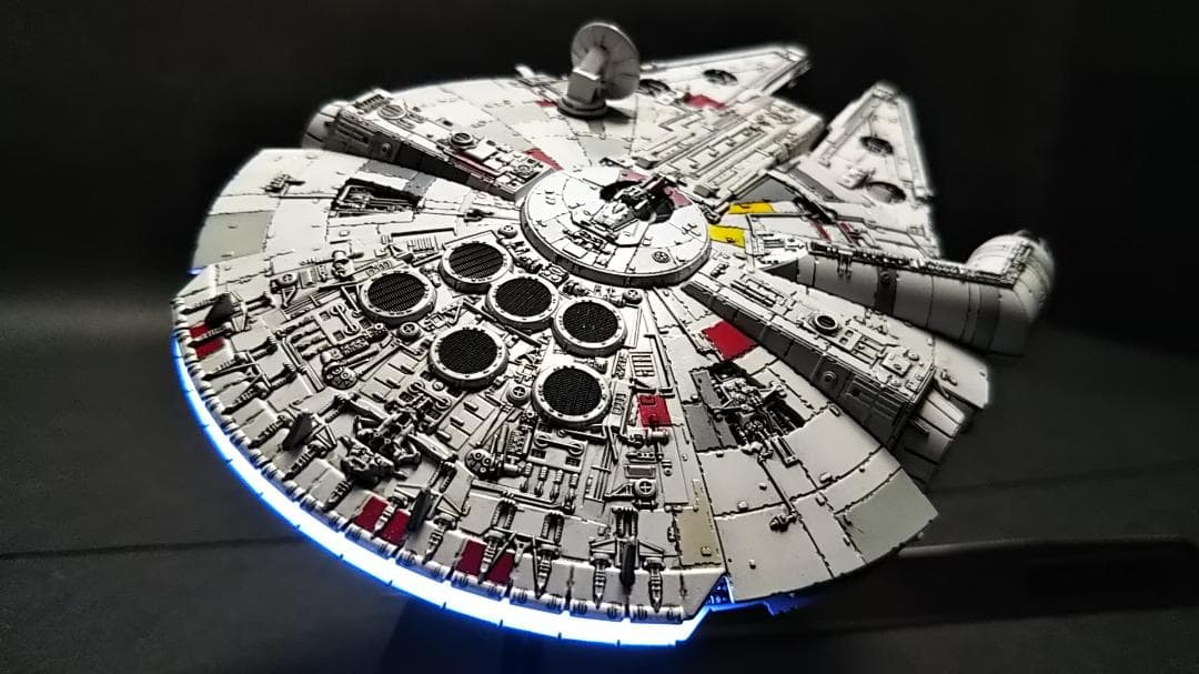 ミレニアムファルコン MF 電飾改修 　完成品 ビークルモデル　1/350 管⑤