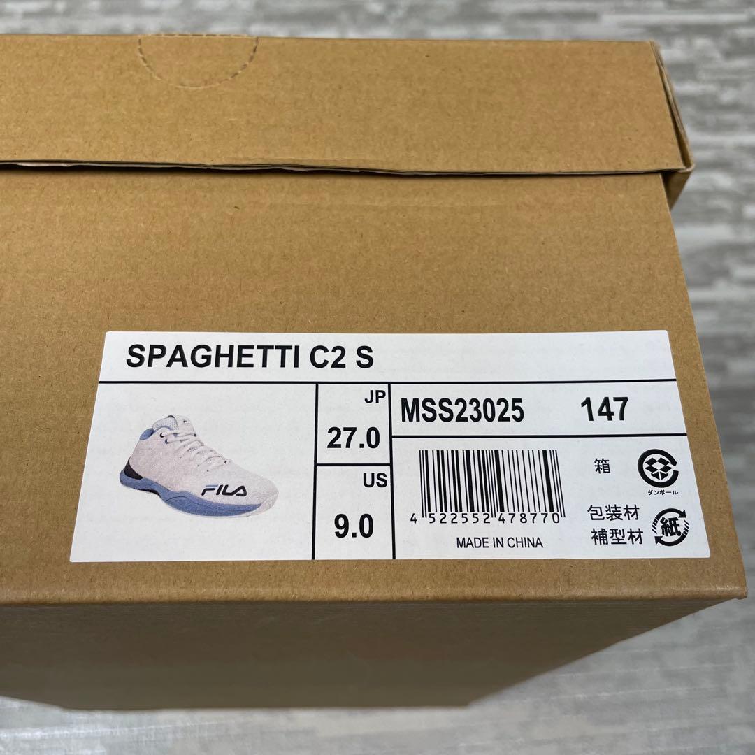 FILA SPAGHETTI C2 S ホワイト/ブルー 27.0cm