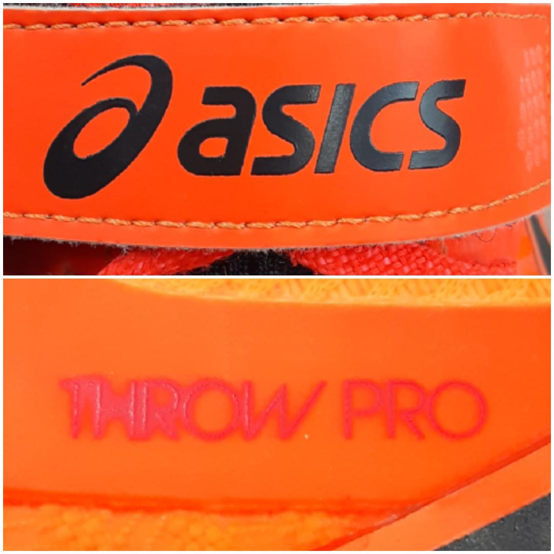 美品 26.5㎝◎asics 円盤投げ 砲丸投げ用シューズ スロープロ オレンジ