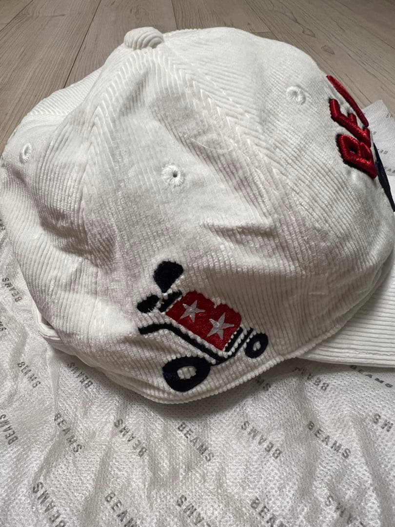 BEAMS GOLF ホワイトキャップとオレンジネックウォーマーセット