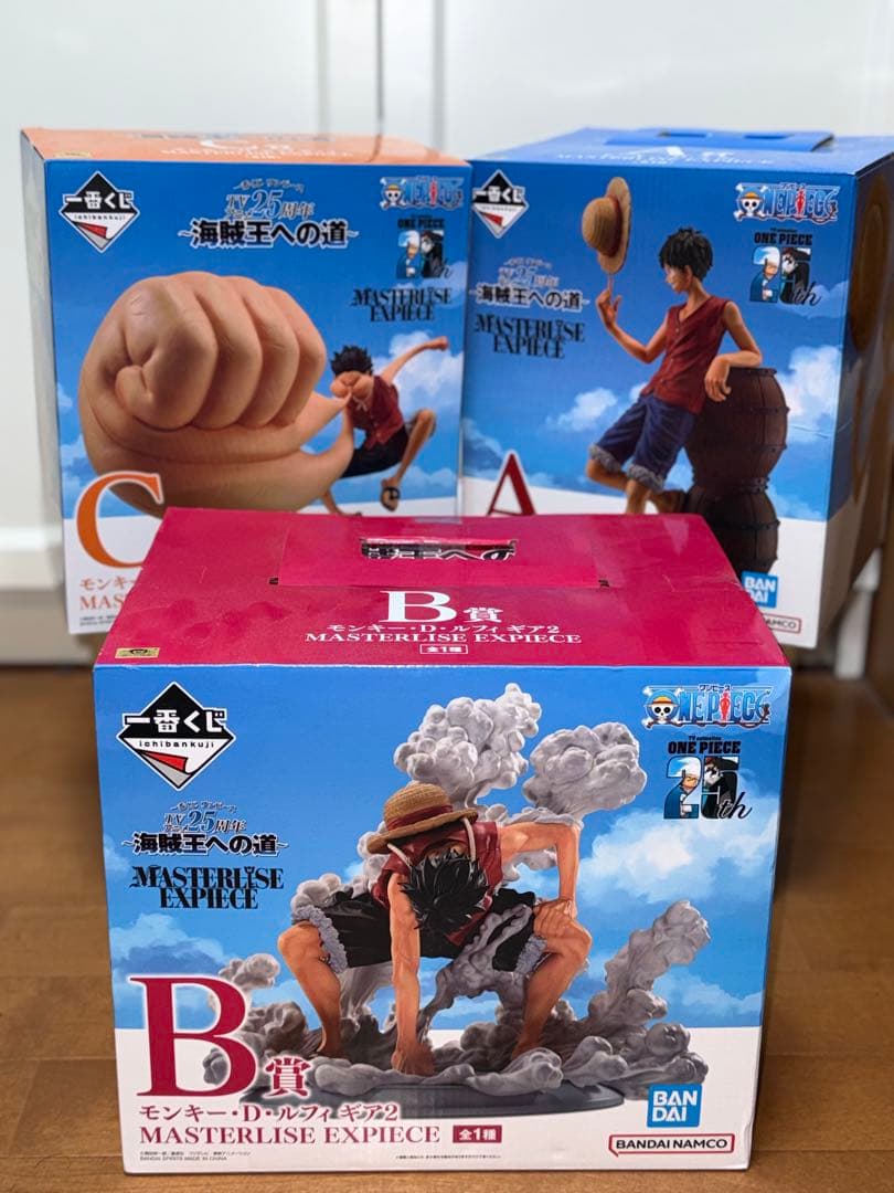 ワンピース 一番くじ ルフィ A賞B賞C賞 ギア2 未開封