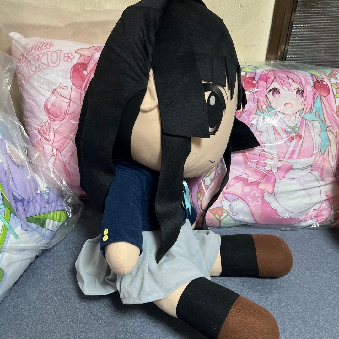 けいおん　秋山澪　びっくりびっぐぬいぐるみ　70cm