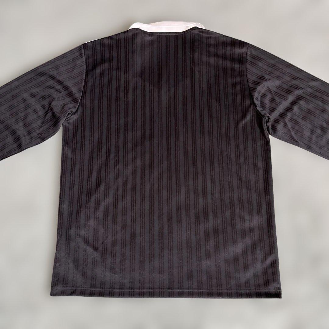 adidasアディカラー ピケ PIQUE LS ゲームシャツ　長袖・ブラック