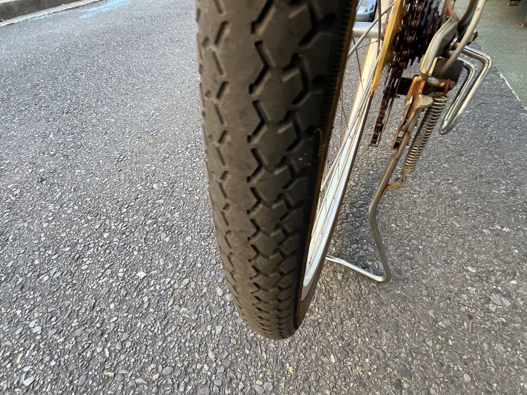 美品中古6段変速自転車⭐︎LEDオートライト⭐︎大型籐風カゴ⭐︎ブルー⭐︎配達地域限定⭐︎