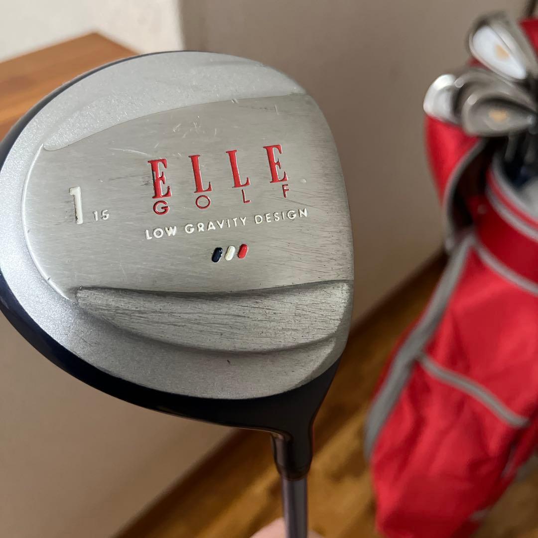 ELLE ゴルフクラブ７本セット　キャディバック