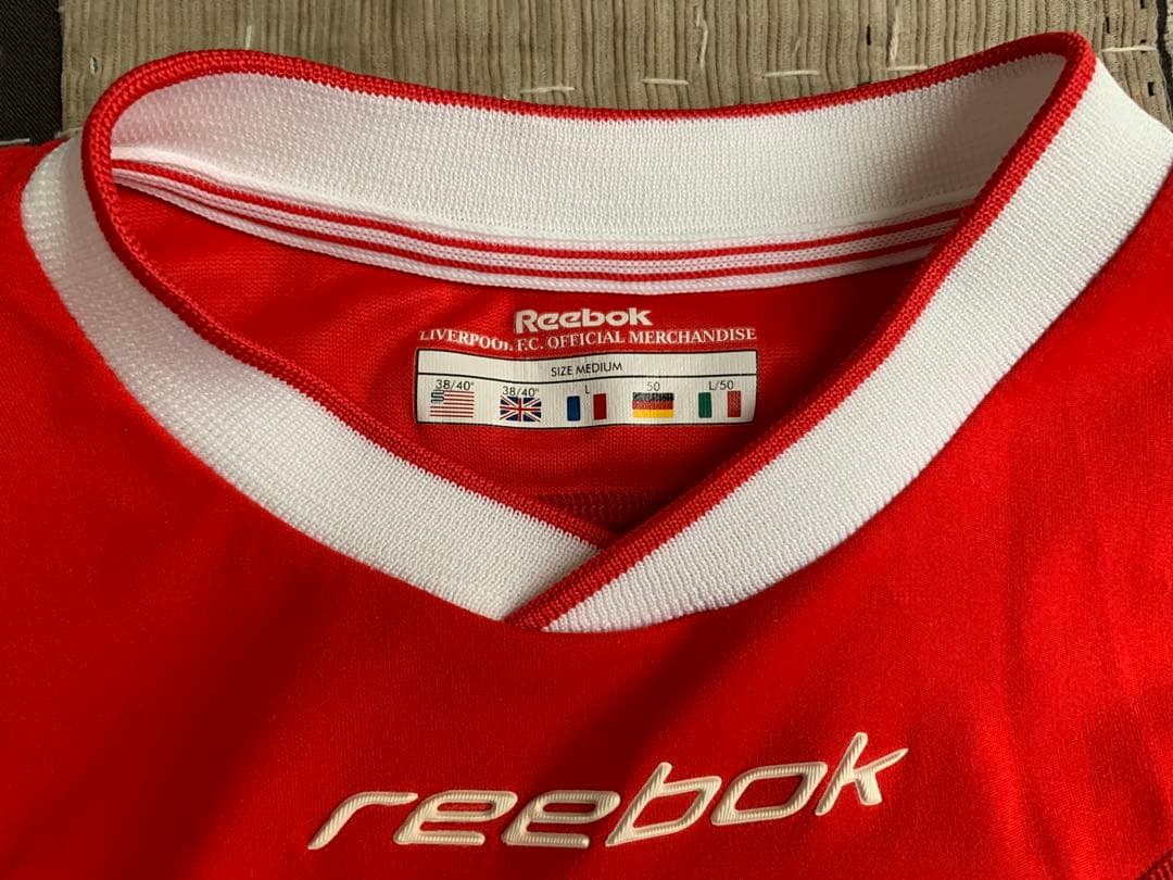 02年 reebok リヴァプール vtg 長袖 ユニフォーム LIVEPOOL