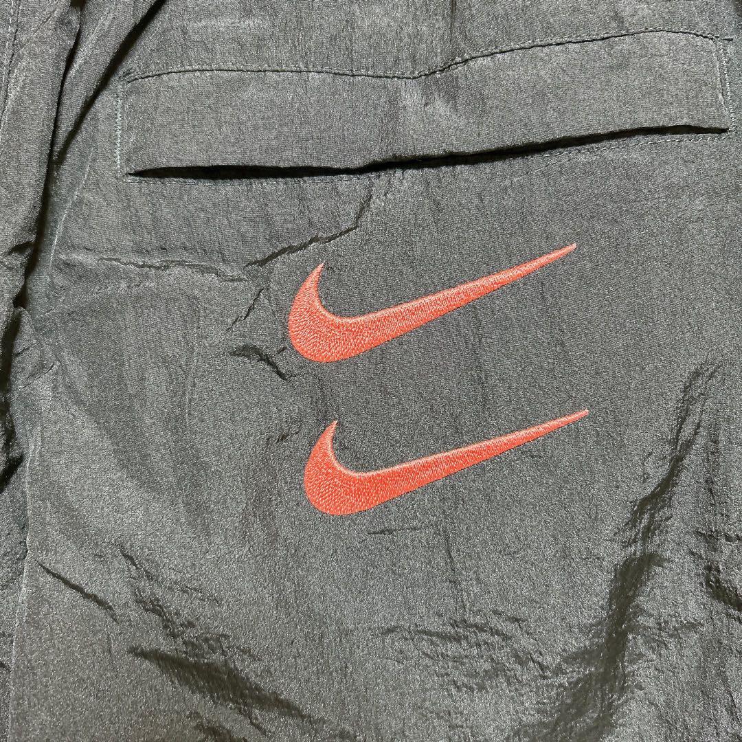 【入手困難/S】ナイキ SWOOSH ウーブン トラックパンツ ナイロン 黒
