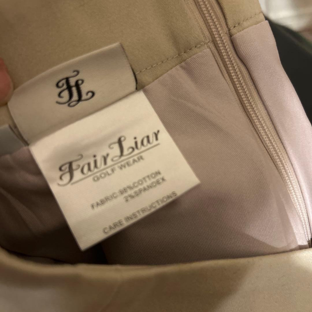 上品新品未使用！FairLiar ゴルフスカート ベージュ