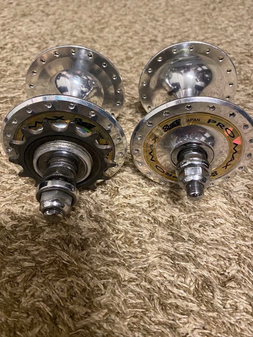 スズエ　PRO MAX プロマックス　ピスト　前後ハブ　セット　競輪