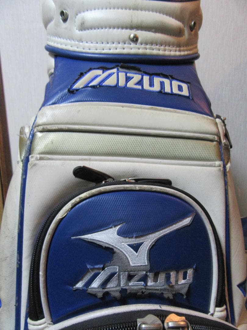 ★☆★ミズノ★Mizuno★3点式★ゴルフバック★白/青★