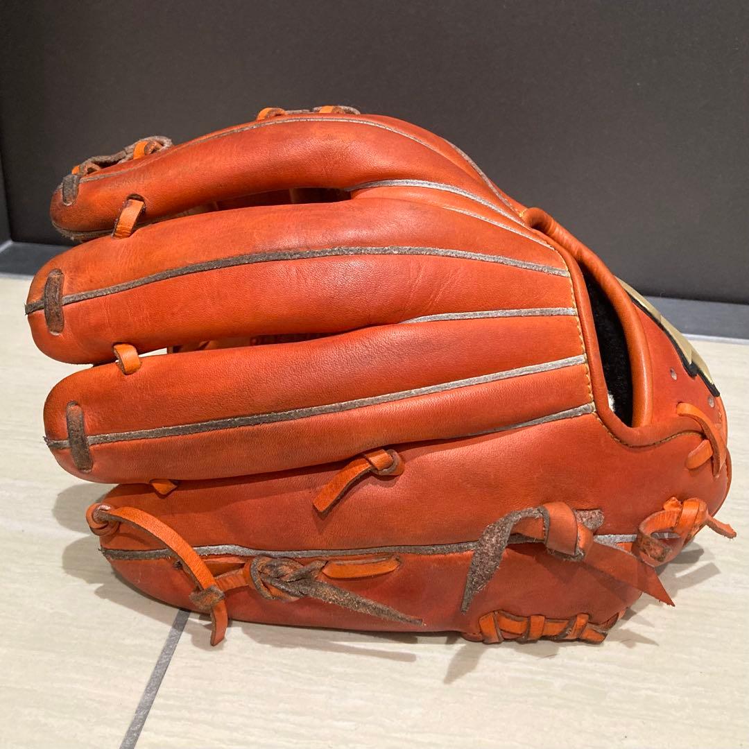 SSK プロエッジ 内野手用 硬式グラブ オレンジ