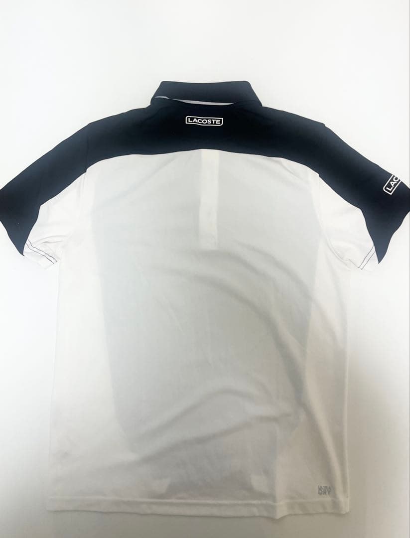 【美品‼️】LACOSTE SPORT ゴルフ　テニス　ポロシャツ　L 白/黒