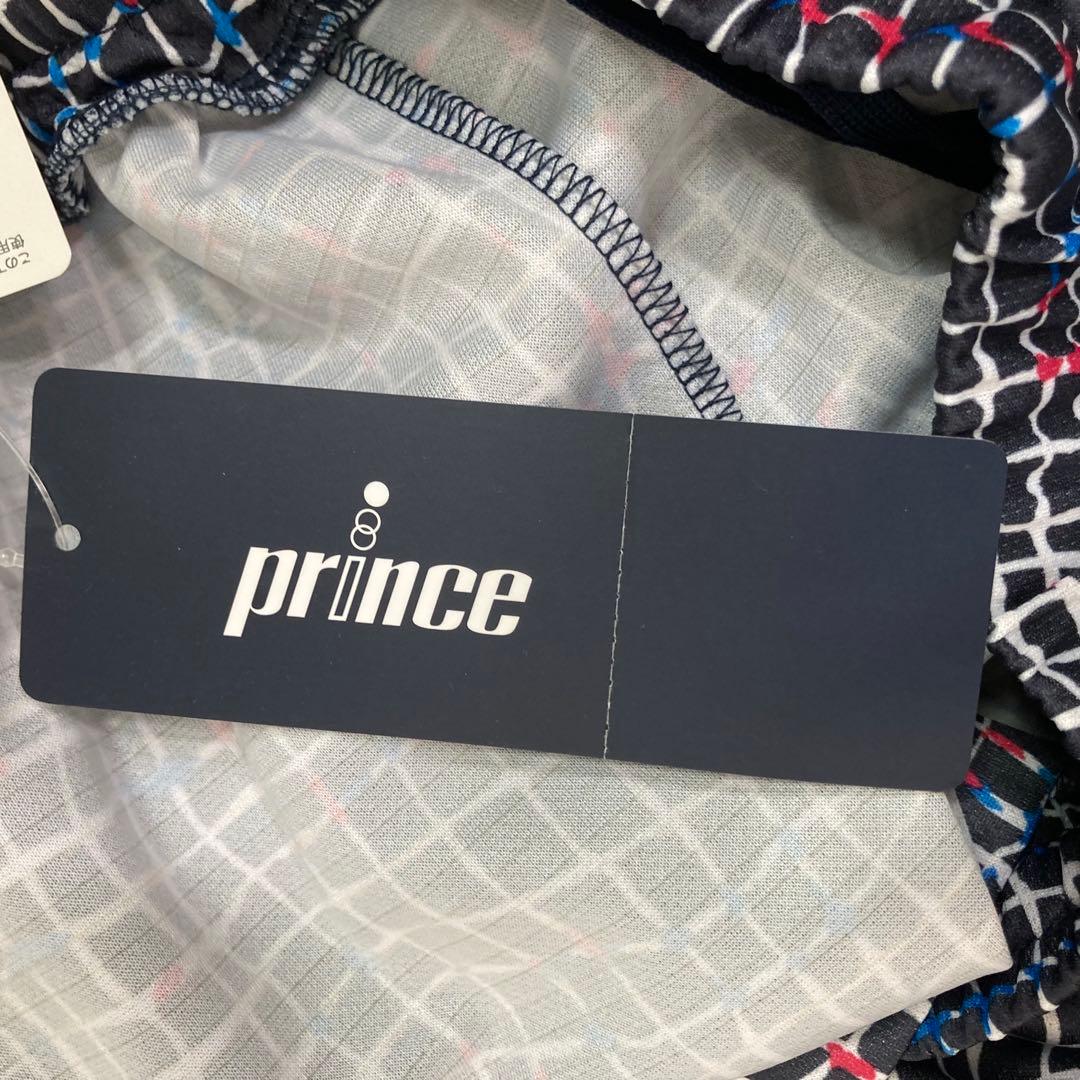 美品　Prince　（M）　総柄テニススカート　スコート　ネイビ