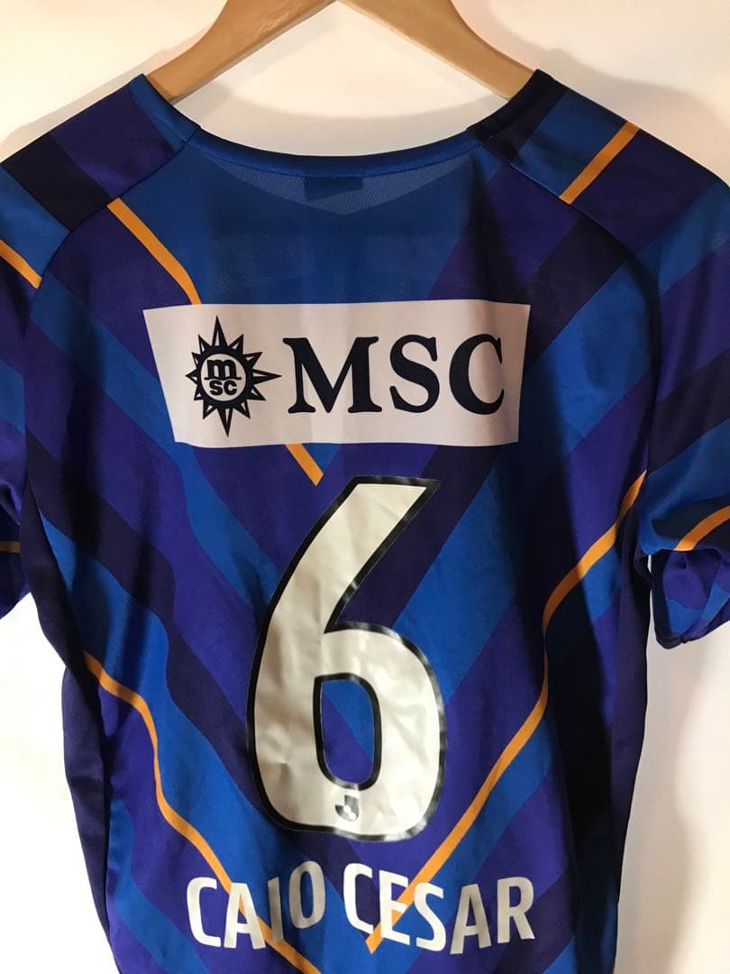 正規UMBRO Vファーレン長崎 「6」カイオ・セザール 半袖M-Lユニフォーム