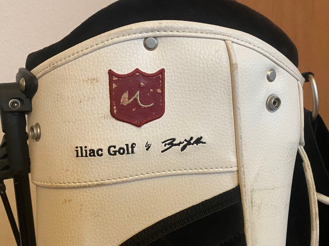 iliac golf キャディバッグ ホワイト イリアック ゴルフ ワンオーナー
